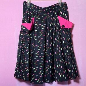 Fabulous Trashy Diva mid-century modern geometric skirt w/ pockets